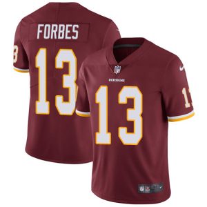 commanders #13 emmanuel forbes burgundy red team color youth stitched nfl vapor untouchable limited wholesale jersey