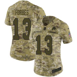 commanders #13 emmanuel forbes camo women's stitched nfl limited 2024 salute to service cheap jersey