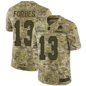 commanders #13 emmanuel forbes camo youth stitched nfl limited 2024 salute to service cheap jersey