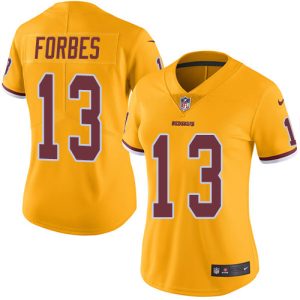 commanders #13 emmanuel forbes gold women's stitched nfl limited rush 100th season cheap jersey