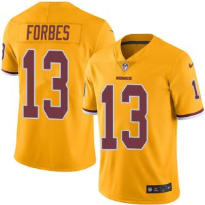 commanders #13 emmanuel forbes gold youth stitched nfl limited rush wholesale jersey