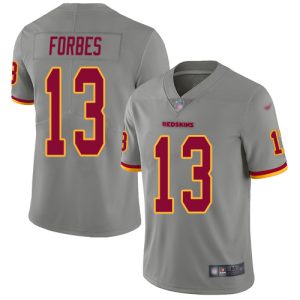 Commanders #13 Emmanuel Forbes Gray Youth Stitched NFL Limited Inverted Legend 100th Season Jersey