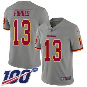 Commanders #13 Emmanuel Forbes Gray Youth Stitched NFL Limited Inverted Legend Jersey