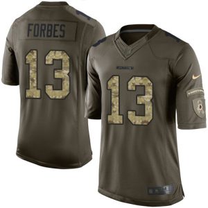 wholesale Commanders #13 Emmanuel Forbes Green Youth Stitched NFL Limited 2024 Salute To Service Jersey