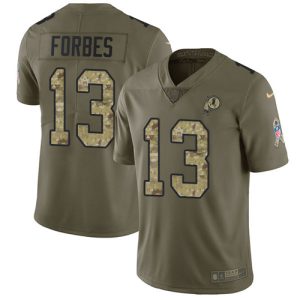 cheap Commanders #13 Emmanuel Forbes Olive/Camo Youth Stitched NFL Limited 2024 Salute To Service Jersey