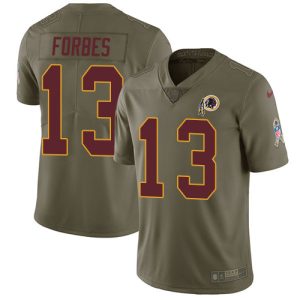 wholesale Commanders #13 Emmanuel Forbes Olive Youth Stitched NFL Limited 2024 Salute To Service Jersey