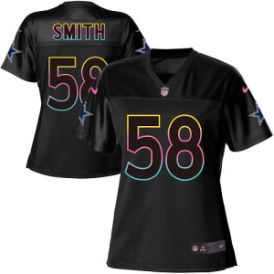 cowboys #58 mazi smith black women's nfl fashion game cheap jersey