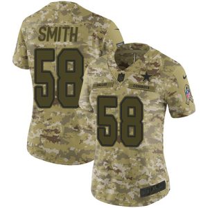 cowboys #58 mazi smith camo women's stitched nfl limited 2024 salute to service wholesale jersey