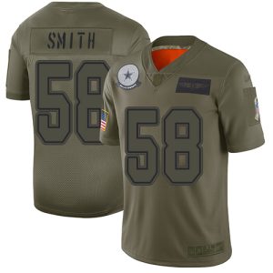 cheap Cowboys #58 Mazi Smith Camo Youth Stitched NFL Limited 2024 Salute To Service Jersey