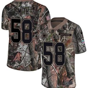 cowboys #58 mazi smith camo youth stitched nfl limited rush realtree wholesale jersey