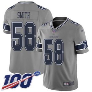 cheap Cowboys #58 Mazi Smith Gray Youth Stitched NFL Limited Inverted Legend 100th Season Jersey