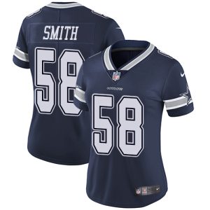 cheap Cowboys #58 Mazi Smith Navy Blue Team Color Women's Stitched NFL Vapor Untouchable Limited Jersey