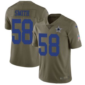 Cowboys #58 Mazi Smith Olive Youth Stitched NFL Limited 2024 Salute To Service Jersey