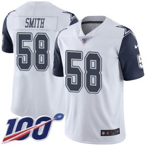 cowboys #58 mazi smith white men's stitched nfl limited rush 100th season cheap jersey