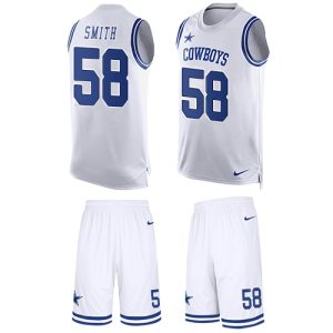 cheap Cowboys #58 Mazi Smith White Team Color Men's Stitched NFL Limited Tank Top Suit Jersey