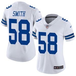 cheap Cowboys #58 Mazi Smith White Women's Stitched NFL Vapor Untouchable Limited Jersey