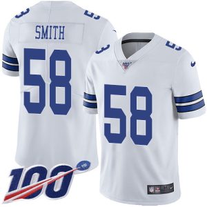 cheap Cowboys #58 Mazi Smith White Youth Stitched NFL 100th Season Vapor Untouchable Limited Jersey