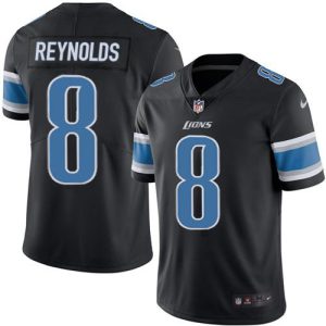 cheap Lions #8 Josh Reynolds Black Men's Stitched NFL Limited Rush Jersey