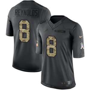 Lions #8 Josh Reynolds Black Youth Stitched NFL Limited 2024 Salute to Service Jersey