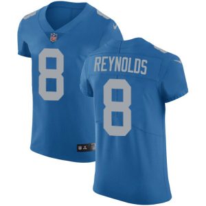 wholesale Lions #8 Josh Reynolds Blue Throwback Men's Stitched NFL Vapor Untouchable Elite Jersey