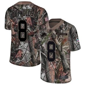 cheap Lions #8 Josh Reynolds Camo Men's Stitched NFL Limited Rush Realtree Jersey