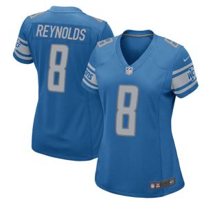 lions #8 josh reynolds light blue team color women's stitched nfl elite cheap jersey