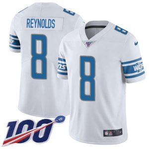 lions #8 josh reynolds white men's stitched nfl 100th season vapor untouchable limited cheap jersey