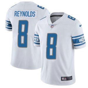 Lions #8 Josh Reynolds White Men's Stitched NFL Vapor Untouchable Limited Jersey