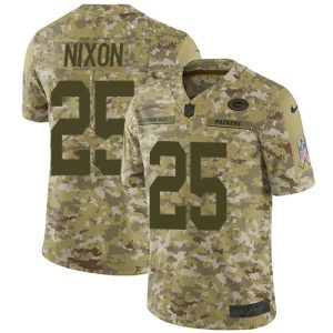 packers #25 keisean nixon camo men's stitched nfl limited 2024 salute to service wholesale jersey