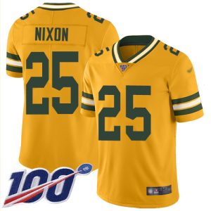 packers #25 keisean nixon gold men's stitched nfl limited inverted legend 100th season cheap jersey