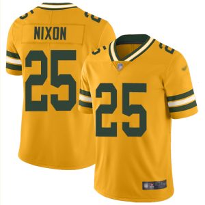 cheap Packers #25 Keisean Nixon Gold Men's Stitched NFL Limited Inverted Legend Jersey