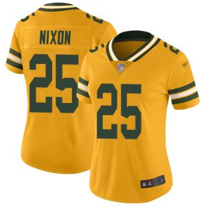 packers #25 keisean nixon gold women's stitched nfl limited inverted legend 100th season wholesale jersey