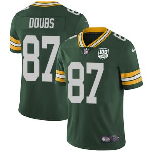 Packers #87 Romeo Doubs Green Team Color Men's 100th Season Stitched NFL Vapor Untouchable Limited Jersey