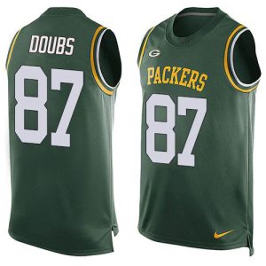 packers #87 romeo doubs green team color men's stitched nfl limited tank top cheap jersey