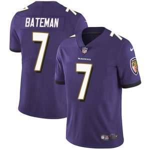 ravens #7 rashod bateman purple team color men's stitched nfl vapor untouchable limited cheap jersey