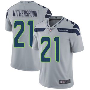 seahawks #21 devon witherspoon grey alternate men's stitched nfl vapor untouchable limited cheap jersey