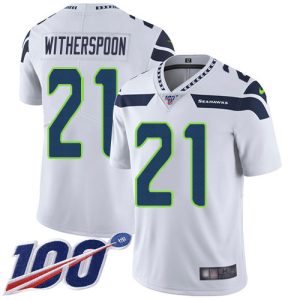 cheap Seahawks #21 Devon Witherspoon White Men's Stitched NFL 100th Season Vapor Untouchable Limited Jersey