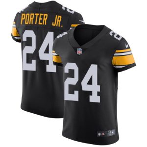 Steelers #24 Joey Porter Jr. Black Alternate Men's Stitched NFL New Elite Jersey