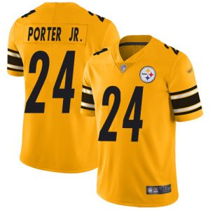 steelers #24 joey porter jr. gold men's stitched nfl limited inverted legend cheap jersey