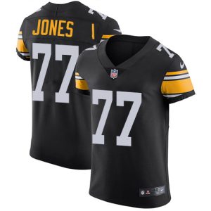 cheap Steelers #77 Broderick Jones Black Alternate Men's Stitched NFL New Elite Jersey