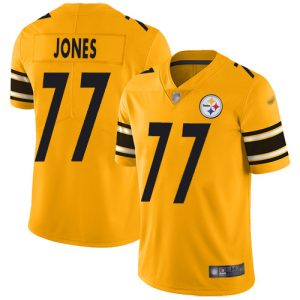 cheap Steelers #77 Broderick Jones Gold Men's Stitched NFL Limited Inverted Legend Jersey