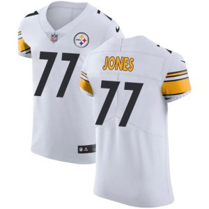 cheap Steelers #77 Broderick Jones White Men's Stitched NFL Vapor Untouchable Elite Jersey