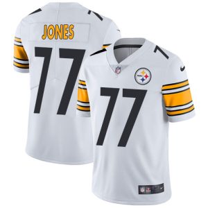 steelers #77 broderick jones white youth stitched nfl vapor untouchable limited cheap jersey