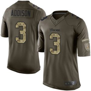 vikings #3 jordan addison green men's stitched nfl limited 2024 salute to service cheap jersey