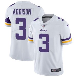 Vikings #3 Jordan Addison White Men's Stitched NFL Vapor Untouchable Limited Jersey