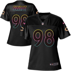 cheap Bears #98 Montez Sweat Black Women's NFL Fashion Game Jersey