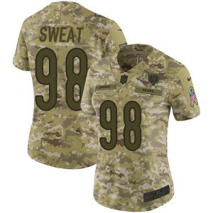 Bears #98 Montez Sweat Camo Women's Stitched NFL Limited 2018 Salute To Service Jersey