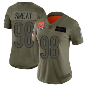 Bears #98 Montez Sweat Camo Women's Stitched NFL Limited 2019 Salute To Service Jersey