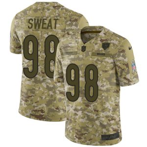 Bears #98 Montez Sweat Camo Youth Stitched NFL Limited 2018 Salute To Service Jersey