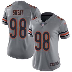 wholesale Bears #98 Montez Sweat Silver Women's Stitched NFL Limited Inverted Legend Jersey